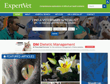 Tablet Screenshot of expertvet.com